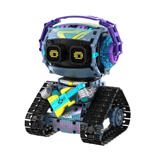 Kit de construcție RoboDJ cu afișaj electronic Programabil 3-in-1 RC & App - iM.Master (8055) Brainy Crafts