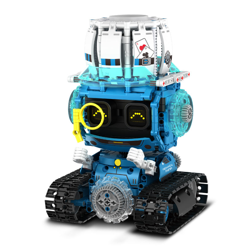 kit de construcție robosnail cu afișaj electronic programabil 3-in-1 rc & app - im.master (8059)